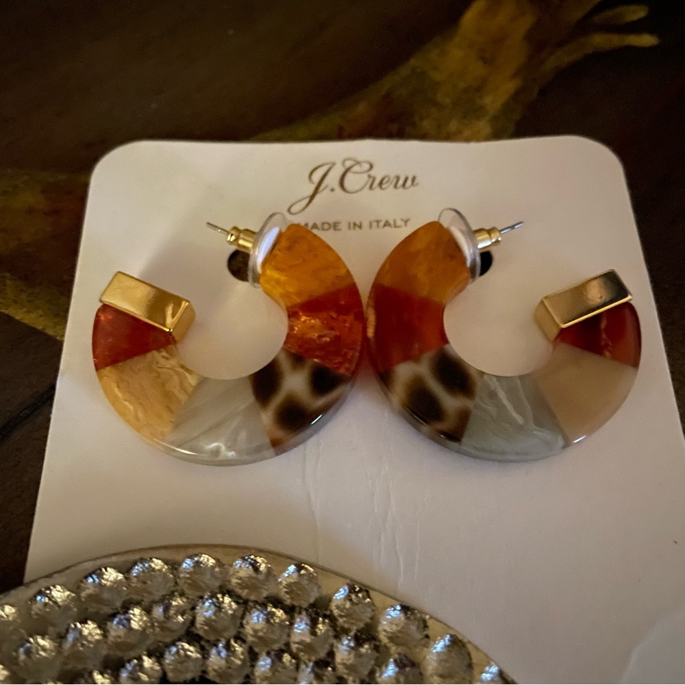 J Crew Hoop Earrings - Picture 2 of 3